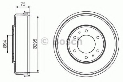 Tambur frana MITSUBISHI L 200 (KB, KA) (2004 - 2016) BOSCH 0 986 477 232 foto