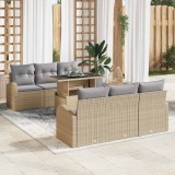 Cumpara ieftin Set de canapele pentru gradina 7 buc. Bej