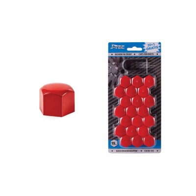 Set capace prezoane 19 mm, culoare Rosu FAVLine Selection foto