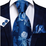 Set cravata + batista + butoni - matase - model 352