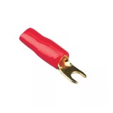 Papuc Terminal tip furca M4 20mm2 aurit izolat rosu ACV 30.4420-02