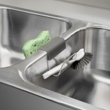 Suport Bureți Chiuvetă, Plastic Transparent, Pentru Bucătărie, Scurgere Apă, Oem