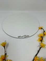 Set 10 platouri rotunde personalizate,MDF,grosimea 2.5mm