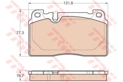 Set placute frana,frana disc AUDI A6 (4G2, C7, 4GC) (2010 - 2016) TRW GDB1974 foto