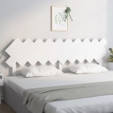 Cumpara ieftin Tăblie de pat, alb, 196x3x80,5 cm, lemn masiv de pin