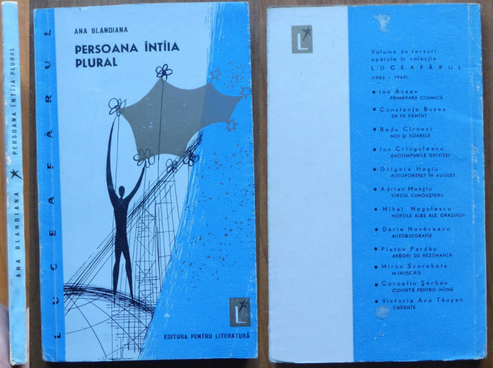 Ana Blandiana , Persoana intaia plural , 1964 , editia 1 cu autograf , debut