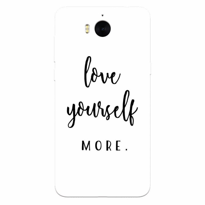 Husa silicon pentru Huawei Y5 2017, Love Yourself More