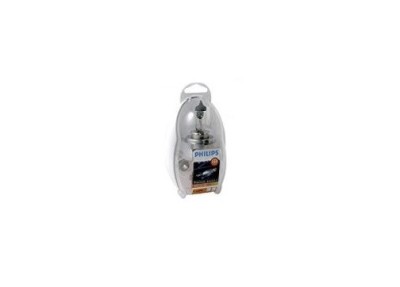 Set becuri rezerva PHILIPS 99ZK004P, 12V; premium; 30% mai multa lumina; cpl.: H4, P21W, PY21W, P21/5W, R5W, W5W, 3 sigurante; ECE foto