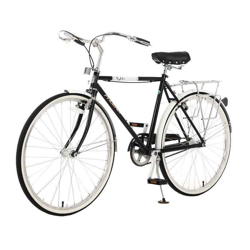 Bicicleta de oras, 26 inch, cadru otel, portbagaj, aspect vintage, neagra,  Phoenix, 19, 1 | Okazii.ro