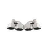 Ornamente Toba Inox AMG Mercedes C-Class W205 (2014-2021) - Set Tipsuri Evacuare