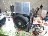 Sistem de boxe 2.1 Trust Tytan, cei 2 sateliti nu sunt originali dar sunt compatibili si se aud foarte bine, 41-80W, In Subwoofer