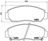 BREMBO P 28 047 PRIME LINE set placute frana,frana disc