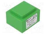 Transformator &icirc;ncapsulat BREVE TUFVASSONS 4,5VA 230VAC 9V 500mA PCB IP00