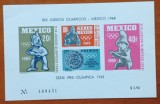 MEXIC-1968-&#039;&#039;OLIMPIADA-MEXICO-68&#039;&#039;-COLITA+SERIE 5val.-MNH NESTAMP. -Calitate EXTRA, Nestampilat