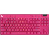 Tastatura Gaming Logitech G PRO X TKL Lightspeed, Magenta