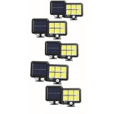 Set 5 lampi solare 128 x LED COB, senzor de miscare si panou solar JRH