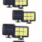 Set 5 lampi solare 128 x LED COB, senzor de miscare si panou solar JRH