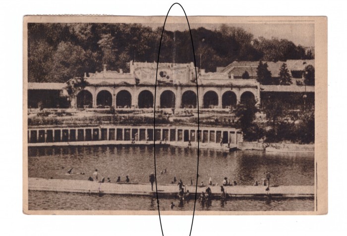 CP Ocna Sibiului - Lacul Horia, RPR, circulata 1955, pliata in doua