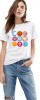 Tricou dama alb - Circle - 2XL, THEICONIC
