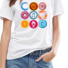 Tricou dama alb - Circle - M