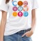 Tricou dama alb - Circle - 2XL