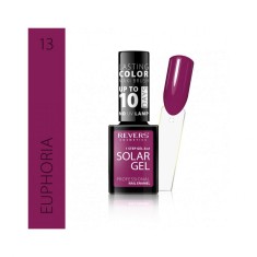 Lac de unghii Solar Gel, Revers, 12 ml, rosu inchis, nr 13, euphoria foto
