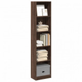 Cumpara ieftin Bibliotecă, stejar maro, 40x24x176 cm, lemn prelucrat