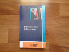 Politische Kultur in Deutschland, eine Einfuhrung (Cultura politca in Germania) foto