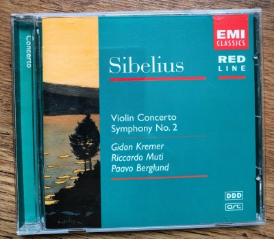 CD Sibelius &amp;ndash; Violin Concerto, Symphony No. 2 (Gidon Kremer, Riccardo Muti, Paavo Berglund) foto