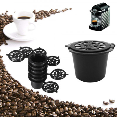 Set 5 capsule reutilizabile pentru Aparatele de Cafea Nespresso (Espressoare foto