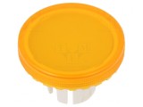 Lentilă Buton 22mm Transparentă Galbenă Plastic