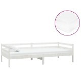 Cumpara ieftin Pat de zi cu saltea, 90x200 cm, lemn masiv de pin