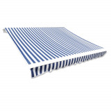 Panza copertina albastru &amp; alb, 3x2,5 m (cadrul nu este inclus) GartenMobel Dekor, vidaXL