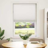 Jaluzea plisse, alb, 90x150 cm, pliuri 240607