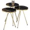 Măsuțe Weber, set de 3 piese, 34x34x52 cm