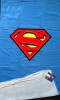 Prosop Superman copii baieti casa plaja piscina bazin mare baie 100% bumbac, Albastru, Baiat