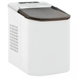 Aparat Cuburi Gheata vidaXL, 1.4L, 15kg/24h, Alb, 9 cuburi/ciclu, Alarma, Display LED, Silentios