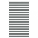 vidaXL Jaluzea tip zebra gri &icirc;nchis lățime țesătură 125,9 cm poliester