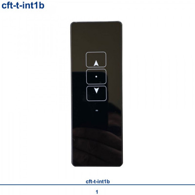 Telecomanda CFT-T-INT1B pentru interior cu 1 canal neagra foto