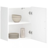 Dulapuri bucatarie perete Gossi 2 buc Porto lemn prelucrat alb 50x31x60 cm depozitare vase oale