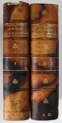 Dictionar francez-roman de Theodoru Codrescu , vol I-II , 1875 foto