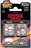 Set 2 figurine Dustin &amp; Mike - Stranger Things - Bitty Pop! - Funko | Funko