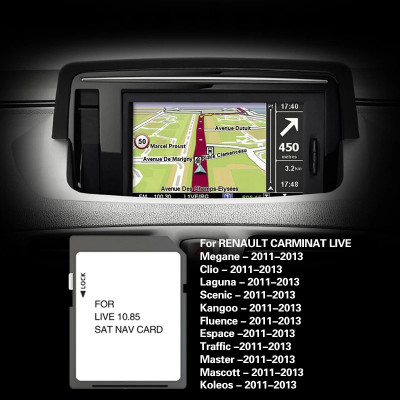 Renault TomTom Carminat Live SD Card HARTI GPS Navigatie RENAULT Europa 2023 foto