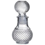 Sticlă rotundă decorativă cu model reliefat dots, 50ml, CMCLASS