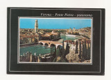 FA24-Carte Postala- ITALIA - Verona, Ponte Pietra, circulata 1988, Fotografie