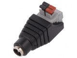 Adaptor Conexiune 5,5/2,1mm Bornă cu Arc