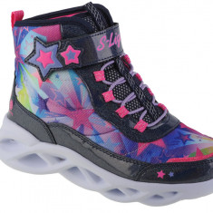 Cizme de iarna Skechers Twisty Brights - Sweet Starz 302690L-NVMT albastru marin