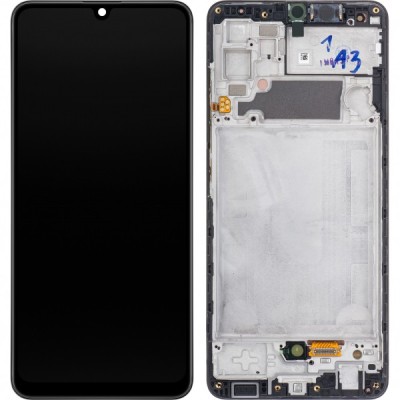 Display cu Touchscreen Samsung Galaxy A32 A325, cu Rama, Negru, Service Pack GH82-25579A foto