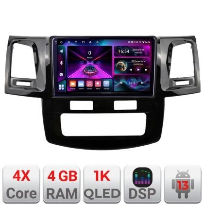 Navigatie Toyota Hilux 2008-2014 A-143 4+64 InCell Display 1K Android Waze USB Navigatie Internet Youtube Radio CarStore Technology