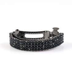 Clama de par cu pietre bleumarin